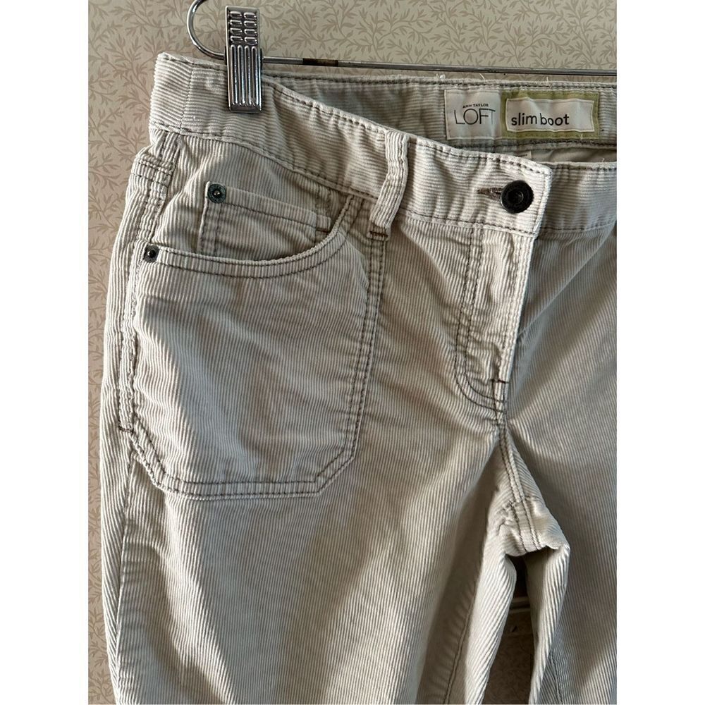 Ann Taylor Loft slim boot corduroy pants